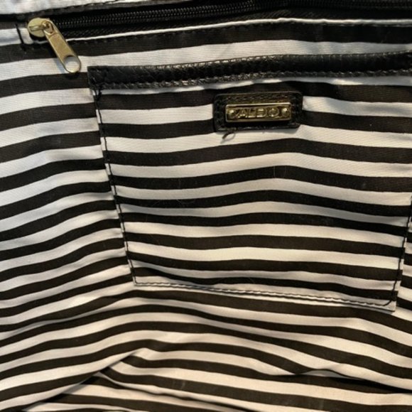 NEW Aldo shopper bag weekender NEW YORK tote black leather - Picture 6 of 7